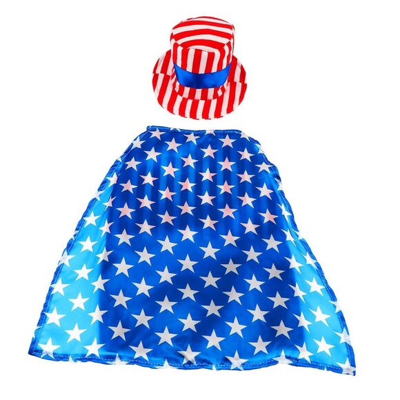 American USA Flag Pet Costume Cute Uniform Dress Up Cat Dog Cosplay Halloween - Picture 3 of 6